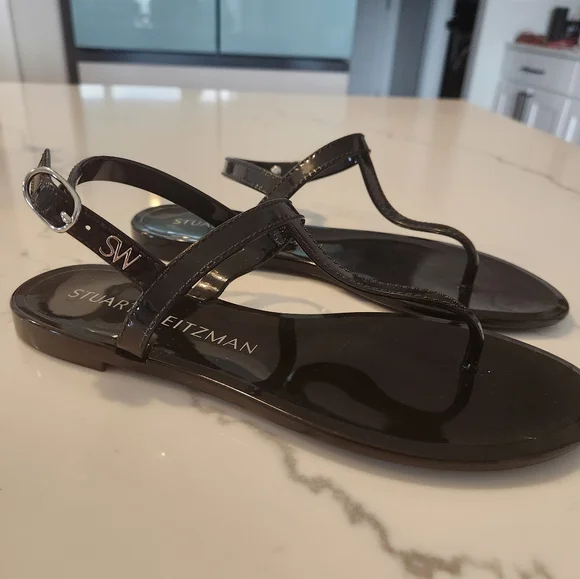 Stuart Weitzman black Sandles - Picture 3 of 5